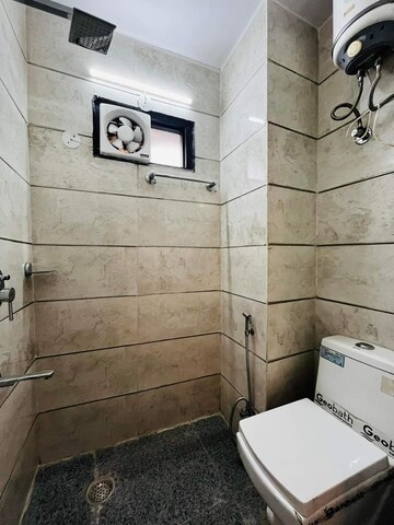 Bathroom in 1 BHK Builder Floor at Chattarpur – for Rent