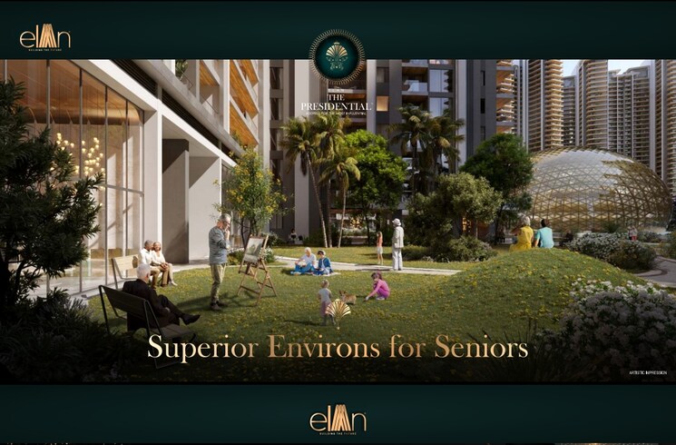 Exterior View, elan-the-presidential 4 Bedroom 4500 Sq.Ft. Apartment In Sector 106 Gurgaon 8124581
