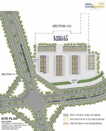 Master Plan in  Shop at Sector 112 – for Sale