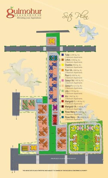 Master Plan in 3 BHK Apartment at Gulmohur Garden, Raj Nagar Extension – for Sale
