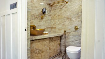 Bathroom in 2.5 BHK Apartment at Mahindra Splendour, Bhandup West – for Rent