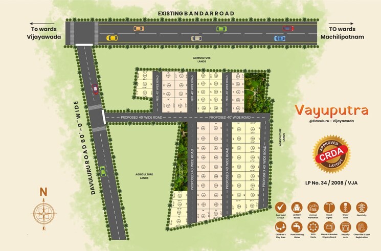 Exterior View, kankipadu  200 Sq.Yd. Plot In Kankipadu Vijayawada 8125107