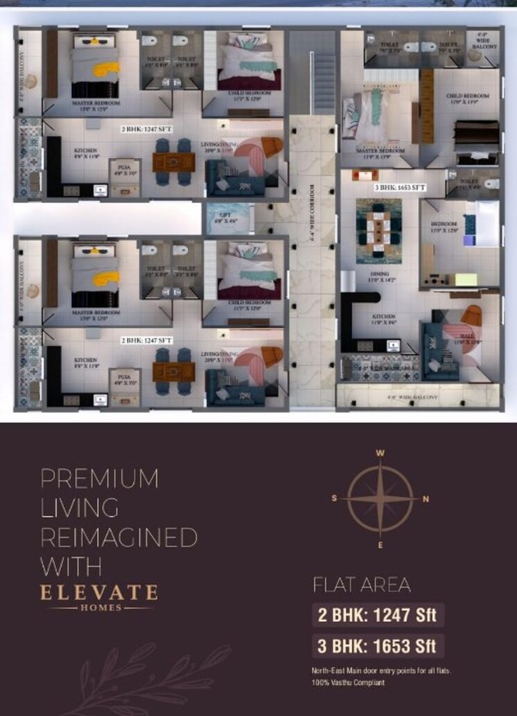 Exterior View, hastinapuram 3 Bedroom 1653 Sq.Ft. Apartment In Hastinapuram Hyderabad 8125769