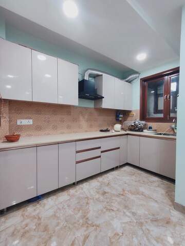 Kitchen in 3 BHK Builder Floor at Risland Sky Mansion, Chattarpur – for Rent