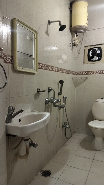 Bathroom in 3 BHK Apartment at Gachibowli – for Rent