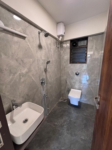 Bathroom in 2 BHK Apartment at Chaitanya Anand Lunkhod CHSL, Andheri West – for Rent