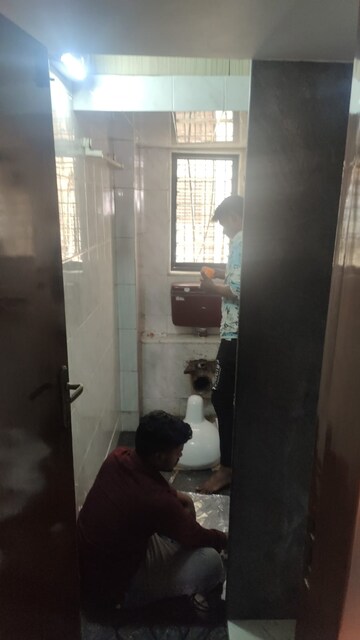 Bathroom in 2 BHK Apartment at Textila CHS, Prabhadevi – for Rent