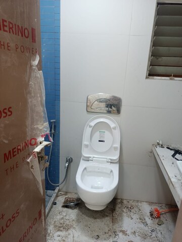 Bathroom in 2 BHK Apartment at Group Seven Rushi Heights, Goregaon East – for Rent