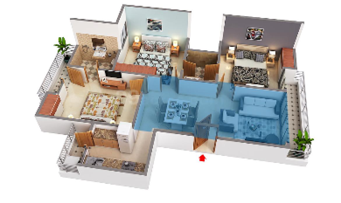 3 BHK + Extra Room Independent House For Sale in Omaxe Silver Birch