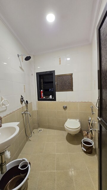 Bathroom in 3 BHK Apartment at Chitra Vihar – for Rent