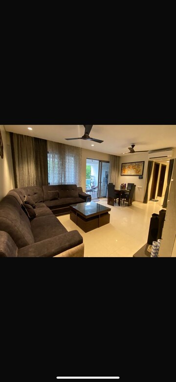 Living Room in 3 BHK Apartment at Kasturi Apostrophe, Wakad – for Rent