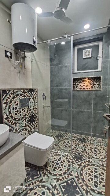 Bathroom in 4 BHK Builder Floor at Palam Vihar Residents Association, Palam Vihar – for Rent
