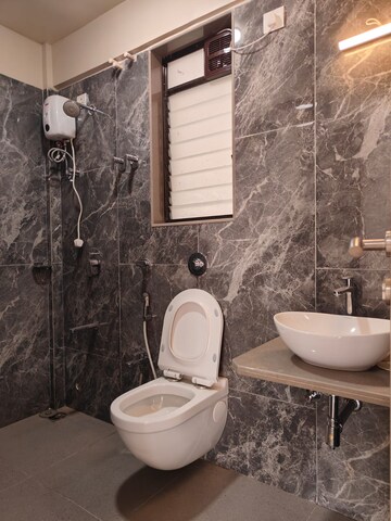 Bathroom in 2 BHK Apartment at Tilak Nagar Building, Tilak Nagar – for Rent