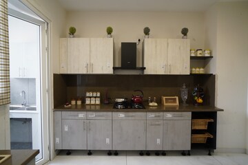 Kitchen in 3 BHK Apartment at Malwa Escon Primera, International Airport Road – for Sale
