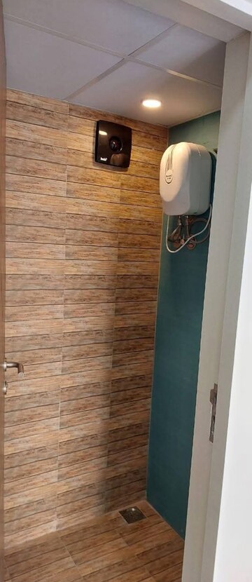 Bathroom in 1 BHK Apartment at Lodha Crown Quality Homes, Majiwada – for Rent