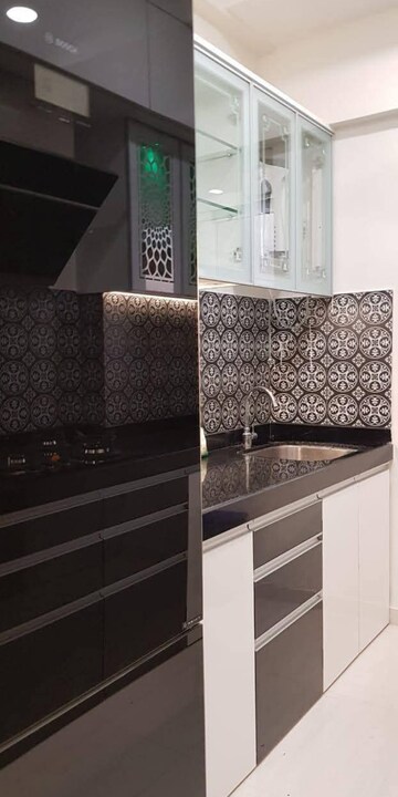Kitchen in 1 BHK Apartment at Lodha Amara, Kolshet Road – for Rent