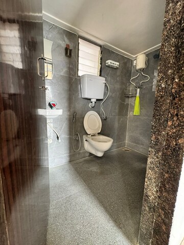 Bathroom in 1 BHK Apartment at RNA Platinum City, Vasai East – for Rent