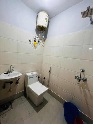 Bathroom in 1 BHK Builder Floor at Chattarpur – for Rent