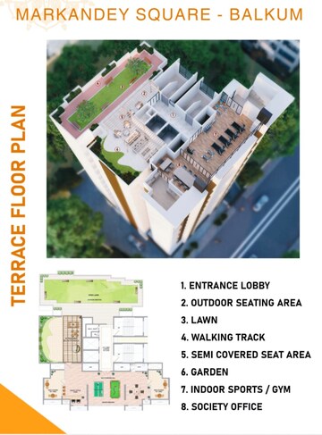 Master Plan in 1.5 BHK Apartment at Aarti Markandey Square, Balkum Pada – for Sale