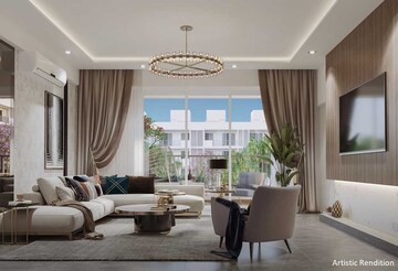 Living Room in 3 BHK Apartment at DLF Gardencity Enclave, Sector 93 – for Sale
