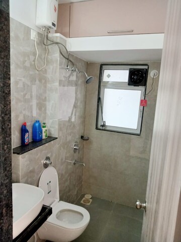 Bathroom in 2 BHK Apartment at Ashar Axis, Majiwada – for Rent