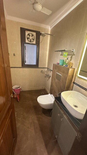 Bathroom in 3 BHK Builder Floor at East Of Kailash – for Sale