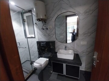 Bathroom in 3 BHK Builder Floor at Nehru Enclave – for Rent