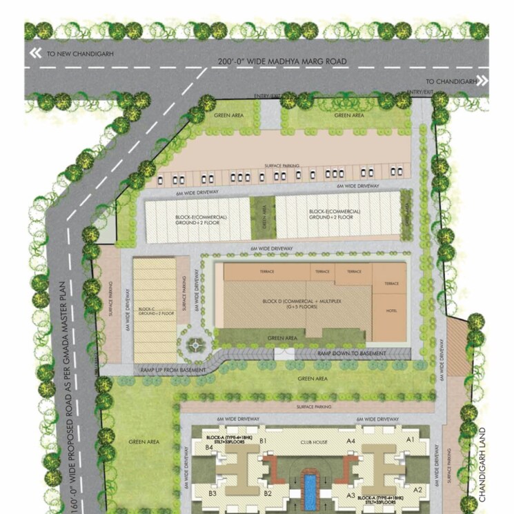 Master Plan, mullanpur 5 Bedroom 4390 Sq.Ft. Apartment In Mullanpur Mohali 8129169