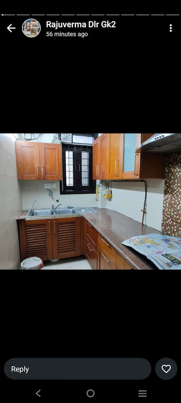 Kitchen in 3 BHK Builder Floor at Greater Kailash ii – for Rent