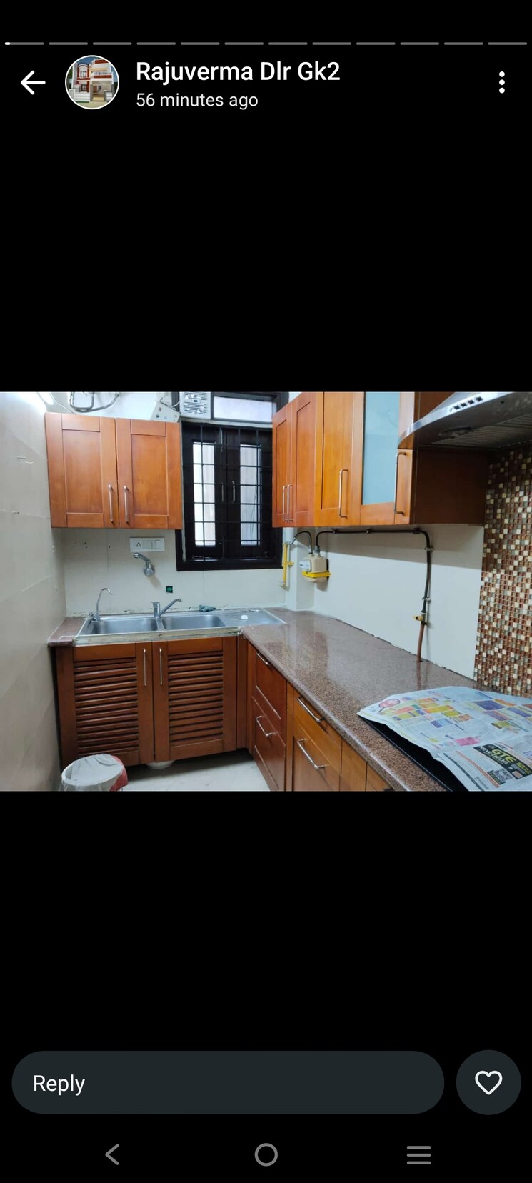 Kitchen, greater kailash ii 3 Bedroom 2000 Sq.Ft. Builder Floor In Greater Kailash ii Delhi 8129361