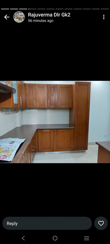 Furnished Amenities in 3 BHK Builder Floor at Greater Kailash ii – for Rent