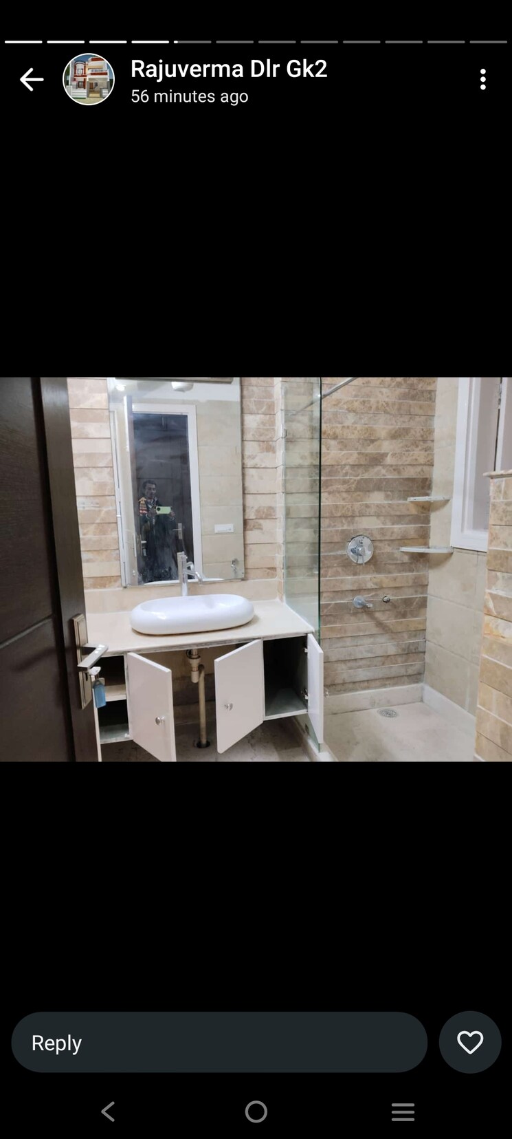 Bathroom, greater kailash ii 3 Bedroom 2000 Sq.Ft. Builder Floor In Greater Kailash ii Delhi 8129361