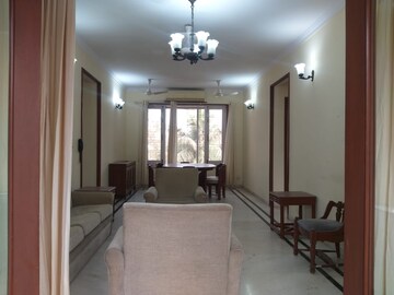 Living Room in 3 BHK Apartment at Valencia Apartment Juhu, Juhu – for Rent