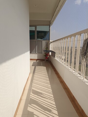 Balcony in 3 BHK Apartment at Golden Sand Apartments, Dhakoli Village – for Sale