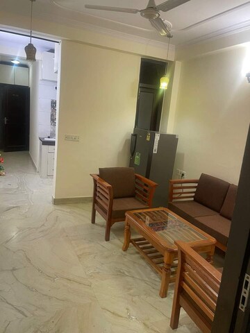 Living Room in 1 BHK Builder Floor at Chattarpur – for Rent