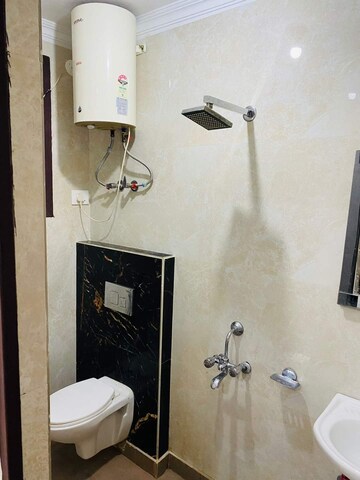 Bathroom in 1 BHK Builder Floor at Chattarpur – for Rent