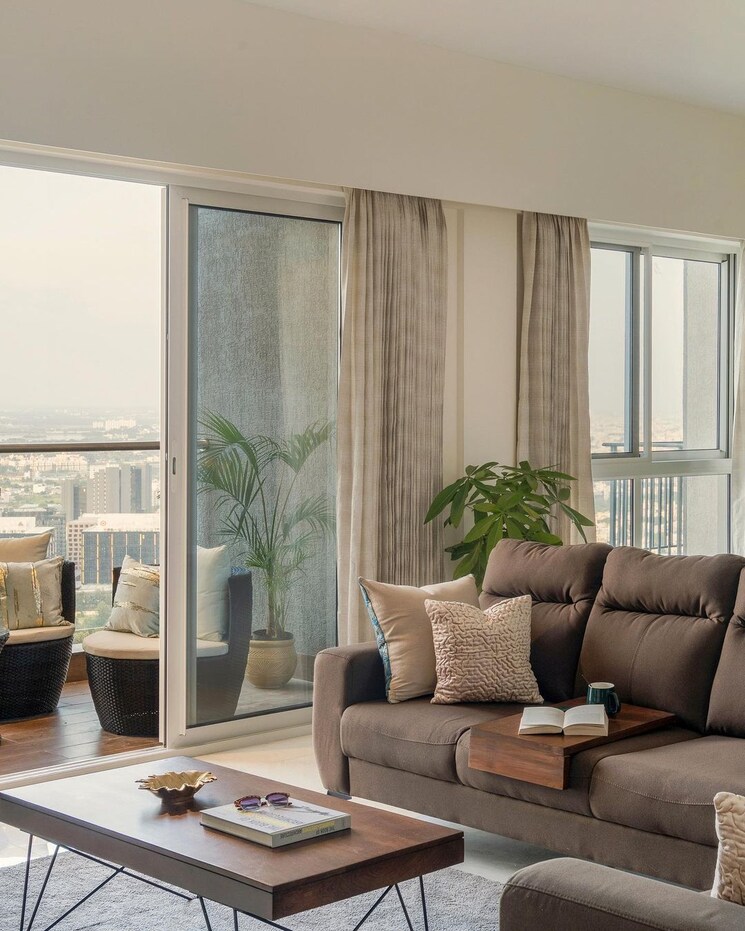 Living Room, marvel-cascada 3 Bedroom 1560 Sq.Ft. Apartment In Balewadi Pune 8129666