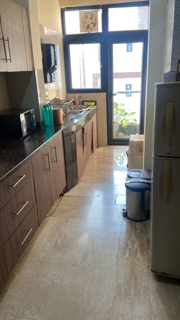 Kitchen in 2 BHK Builder Floor at Unitech South City II, Sector 50 – for Rent
