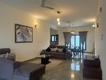 Living Room in 3 BHK Apartment at Shanthi Nagar – for Rent