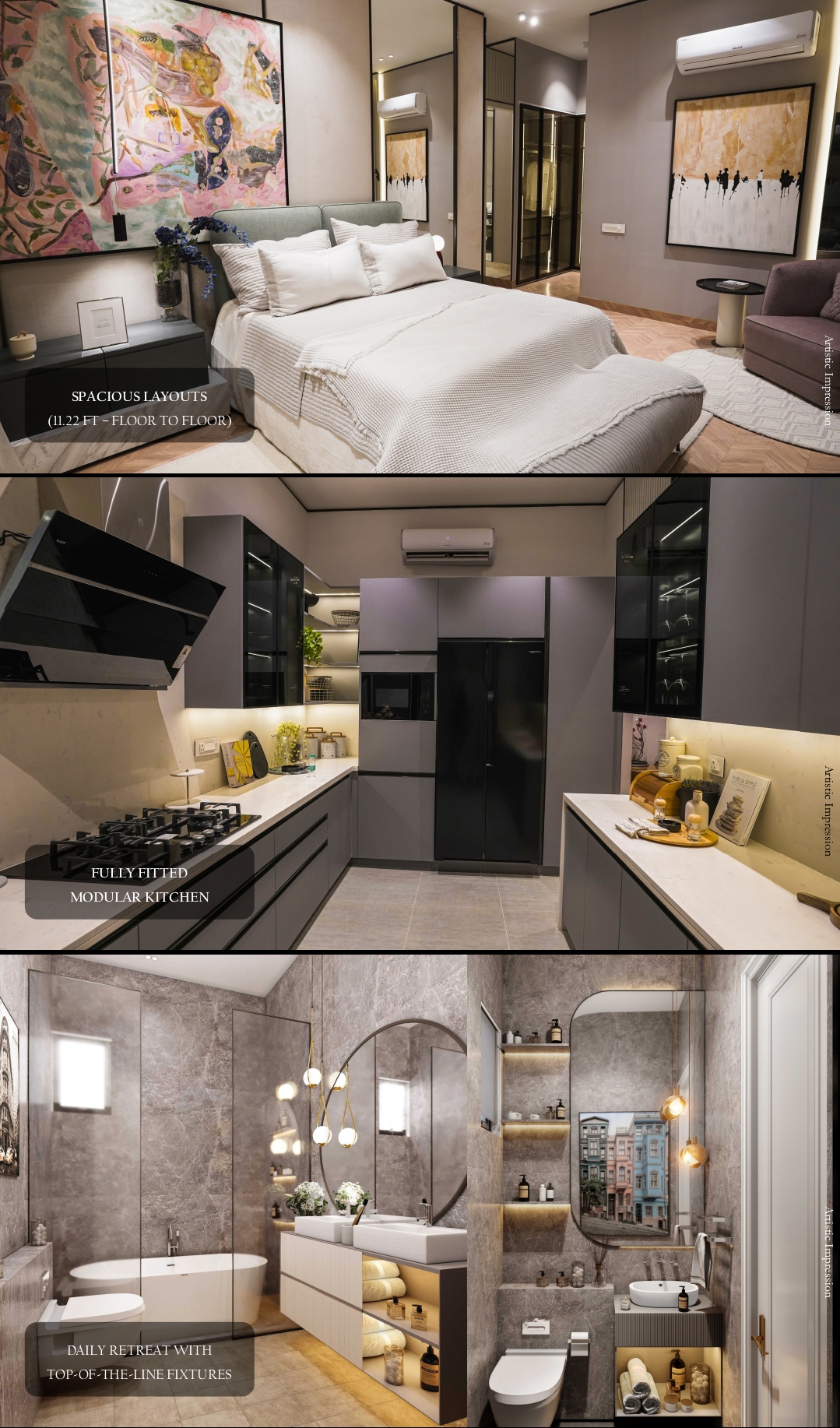 3 BHK + Servant Room Apartment For Sale in M3M Trump Tower