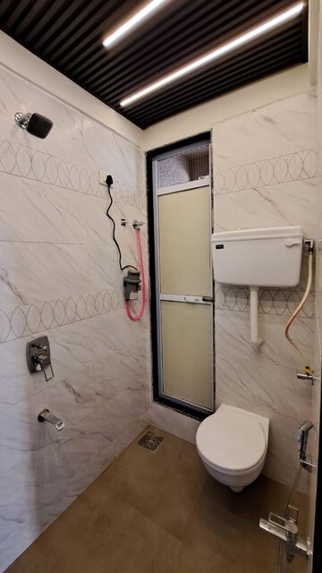 Bathroom in 2 BHK Apartment at Shree Balaji  Om Harmony, Kharghar – for Rent