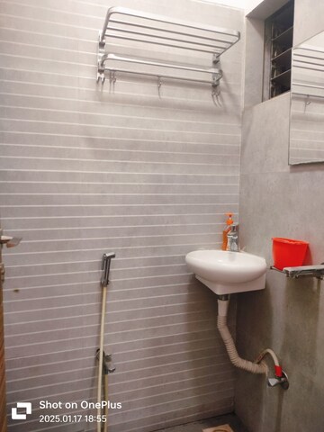 Bathroom in 3 BHK Apartment at Hiranandani Canary, Ghodbunder Road – for Rent