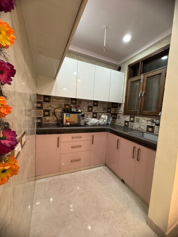 Kitchen in 3 BHK Builder Floor at Palm Residency Chhatarpur, Chattarpur – for Rent