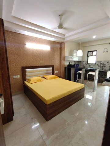 Kitchen in 1 RK Builder Floor at Ansal Sushant Lok I, Sector 43 – for Rent