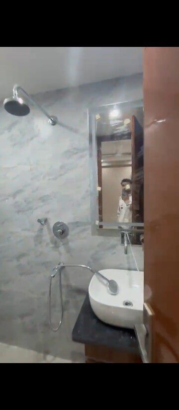 Bathroom in 2 BHK Builder Floor at Vasant Kunj – for Rent