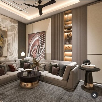 Living Room in 3 BHK Apartment at Kiran Rosewood Apartments, Sirsi Road – for Sale