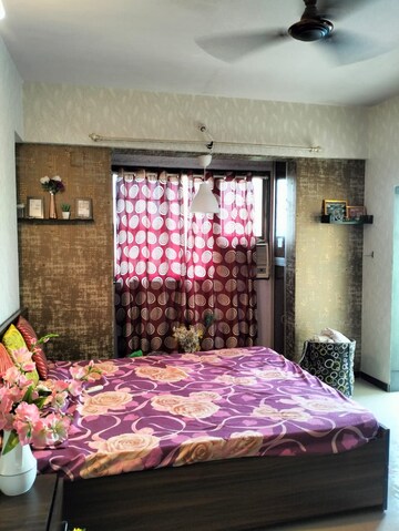 Bedroom in 2 BHK Apartment at Jaydeep Park, Majiwada – for Sale