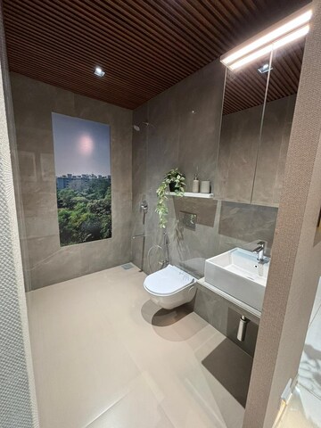 Bathroom in 1 BHK Apartment at RIPL Aikya Roots, Vikhroli West – for Sale