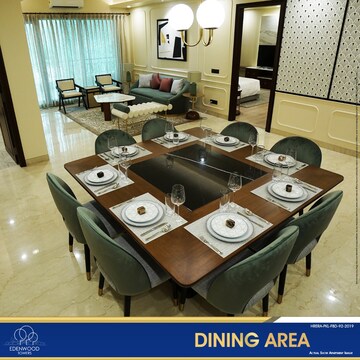 Living Room in 4 BHK Apartment at Eros Edenwood Towers, Lakkarpur – for Sale
