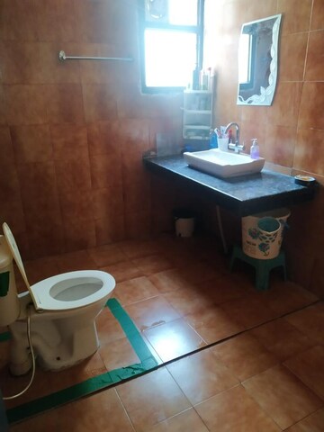 Bathroom in 1 RK Apartment at Hanumant Bollywood Heights-2, Dhakoli Village – for Rent